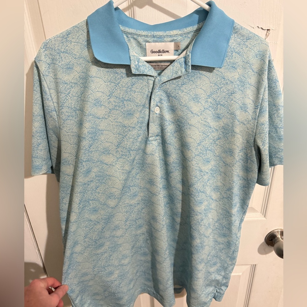 Good Fellow Blue Polo Size L